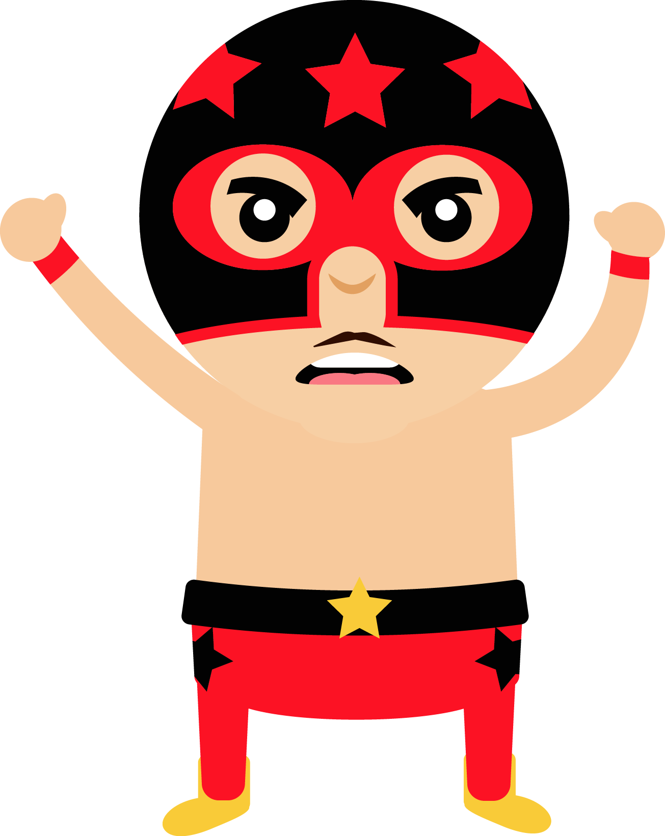 Black wrestler