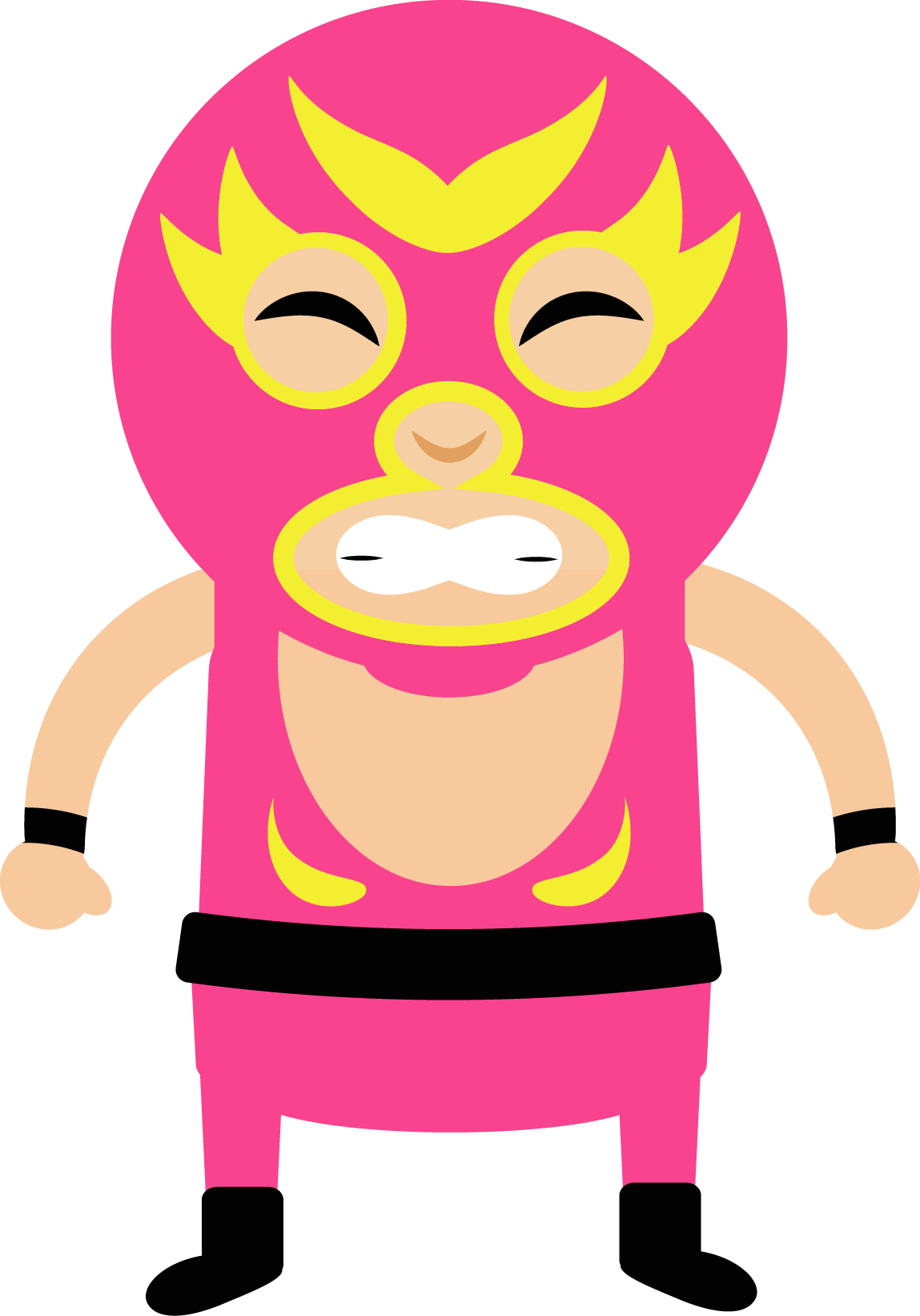 Pink wrestler