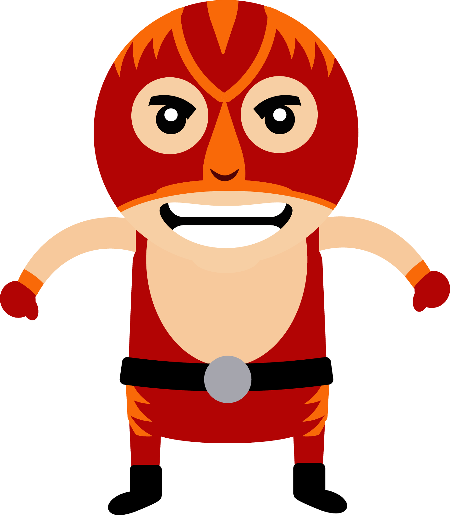 Red wrestler